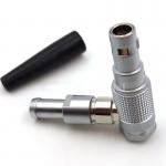 Lemo 00 Lemo B Series Connectors Mininature Right Angle FHG 5 Pin Male Connector FHG.00.305 for sale