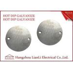 China 0.5mm to 1.2mm Steel Round Junction Box Cover Pre - Galvanized 65mm Diameter for sale