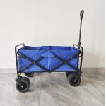 Outdoor Camping Folding Beach Wagon With Band Brake PU Wide Wheels for sale