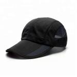 4 Panel Summer Golf Hats , Black Mesh Golf Hats OEM / ODM Available for sale