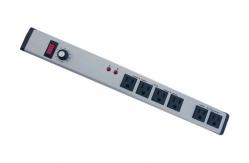 China Aluminum Alloy Adjustable Timer Power Outlet PDU Power Bar With Six Way supplier