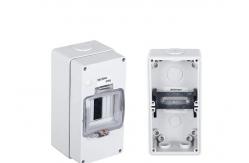 China IP66 Enclosure Waterproof Plastic Distribution Box 4 Ways Switch MCB Box supplier
