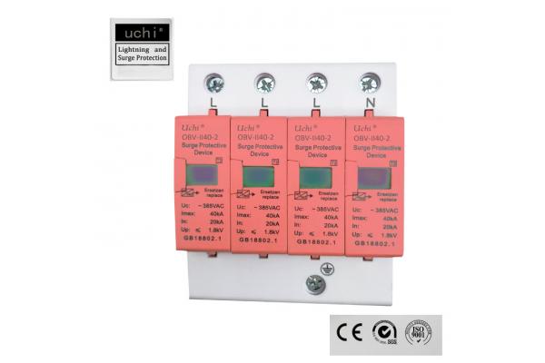 Up 1.8kV Imax 40kA PA66 PBT Surge Protection Device SPD