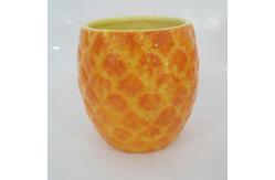 China Ceramic 2D Pineapple Serving Bowl Dishwasher Safe For Salad supplier