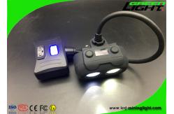 China Dual Beam Rechargeable LED Headlamp IP68 Waterproof Light With Cree Led 15000lux supplier