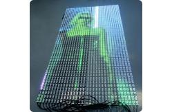 China LED grid screen flexible transparent irregular curtain wall ceiling pixel advertising display screen supplier