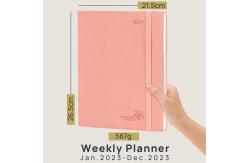 China OEM ODM 2023 Weekly Planner Weekly Schedule Vertical Layout Monthly Tabs supplier