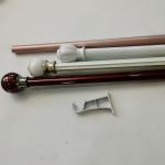 6.3m Silver Adjustable Home 0.45mm Galvanized Pipe Curtain Rod