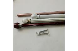 China 6.3m Silver Adjustable Home 0.45mm Galvanized Pipe Curtain Rod supplier