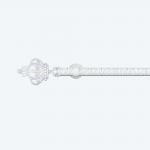 1.6m 2m Pipe Curtain Rods White Golden Single Home Decoration for sale