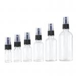 4oz Cosmetic Spray Bottle Glass Clear Press Pump Sealing Type for sale