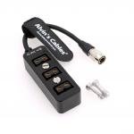 Hirose 4 Pin Male To 3 Port D Tap Female Splitter Power Cable For ARRI Amira BP-U60T for sale