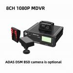 Vehicle CCTV System With 8CH 1080P ADAS DSM BSD And Passenger Counter