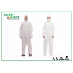 Full Body Waterproof Disposable Microporous Coverall 40gsm for sale