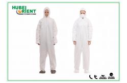 China Polypropylene SMS Microporous Disposable Protective Coveralls supplier