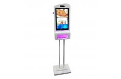 China JCVISION Facial Recognition Temperature Scanner Hand Sanitizer Advertising Kiosk supplier