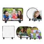 Sublimation Blanks Rock Slate Picture Frames Various Shapes And Sizes Diy Custom Photo Frame Sublimation Slates for sale