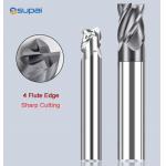 Short Edged 4 Flute End Mill CNC Machining Solid Carbide Milling Cutter For Metal for sale
