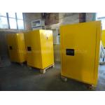 Lockable Chemical Flammable Safety Cabinet Slip Resistant For School for sale