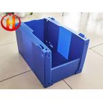 Blue Stackable Strong Polypropylene Corrugated Plastic Bin Fireproof for sale