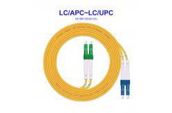 China LC APC LC UPC OS2 Single Mode Fiber Optic Cable supplier
