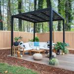 Kit 4x4 Pavilions Outdoor Glass Manufacturers Aluminium Bioclimatic 5x3 Pvc Pergola Bioclimatique Aluminium Wood Gazebo for sale