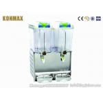 Double Tanks 18 L Commercial Cold Juice Dispenser With Mixing Pole for sale