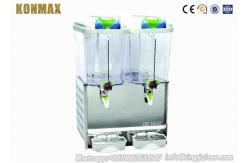 China Double Tanks 18 L Commercial Cold Juice Dispenser With Mixing Pole supplier