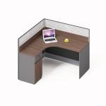 Single Seat Office Table Cubicle Partition 1.4M Table Top Desk Dividers for sale