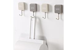 China Nordic Style Latchkey 3.5x6cm Self Adhesive Plastic Hooks supplier