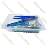 Disposable Sterile Perineal Care Kit With Underpad Cotton Ball Gloves Utility Drape