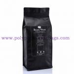 Matt Black 250g 1kg 12oz Aluminum Foil Bag With Valve for sale