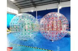 China Children 1000D Clear Ramp Inflatable Zorb Ball For Public supplier