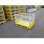 Electrostatic Spraying Foldable Wire Mesh Pallet Cage For Warehouse Storage