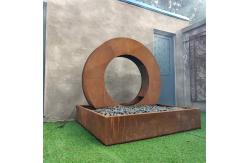 China Customizable Electric Corten Steel Water Feature For Architectural Design supplier