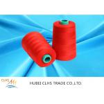 High Strength Red 100 Spun Polyester Sewing Thread Low Shrinkage Superior Durability  for sale