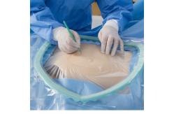 China Blue SMMS Disposable Surgical C Section Drape EO Gas Sterile supplier