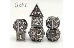 China Nontoxic Portable Black Polyhedral Dice , Wear Resistant Tiny D20 Dice supplier