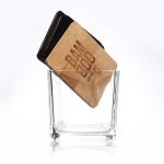 Embossed Clear Glass Candle Jars Rectangle 4oz 6oz 8oz 10oz 12oz