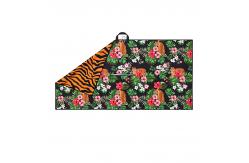 China Custom Printed Sublimation Waffle Microfiber Golf Towels With Logo supplier
