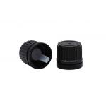 18mm 20mm Black Plastic Tamper Evident Screw Cap For Bottles for sale