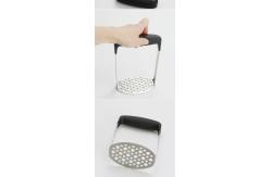 China Stainless Steel Garlic Press Manual Kitchen Gadget Mashed Potato Masher Modern supplier