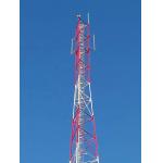 Tubular Steel Telecom Tower With Hot Dip Galvanized And Brackets for sale