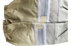 China #10white Cloth Sleeve +Half  Ventilated Gloves With  Thick Wrist Protector sheepskin glove supplier