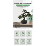 50cm Artificial Pine Trees Fake Potted Plants Bonsai For Office Decoration for sale