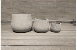 China Indoor Hotel Garden Home Reinforced Clay Planter Fiber Clay Modern Design supplier