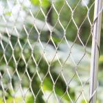 Stainless Steel Diamond Woven Wire Mesh Panels Good Fire Prevention Properties