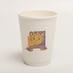 Disposable Double Wall Paper Cup 16oz Compostable For Hot Cold Beverage for sale