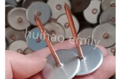 China 38mm Copper Coated Cup Head Stud Weld Pins For Insulation Ductwork supplier