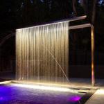 Commercial Swimming Pool Rusty Steel Water Feature Customizable Innovative For Outdoor for sale